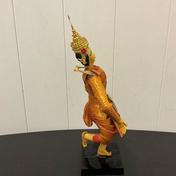 Vintage Thailand Thai Ethnic Doll Dancer Figurine on Stand Classical - Picture 4 of 10